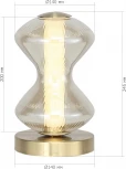 Настольная лампа ST Luce Spine SL6136.204.01 золото/коньячный LED 1*6W 3000K (220V)