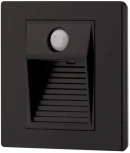 Встраиваемая подсветка для лестниц и ступеней Denkirs Sensor DK1020-BK (220V, датчик движения, датчик освещенности)
