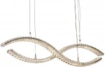 Подвесной светильник большой Newport 8240 8242/110 chrome (LED, 220V, хрусталь, на тросе)
