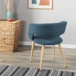 Стул R-Home Hugs синий/нат.дуб