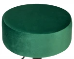 Пуф DOBRIN DANNY BLACK (зеленый велюр (MJ9-88)) 2050_BlackBase-LM BLACK, цвет сиденья зеленый (MJ9-88), основания черный