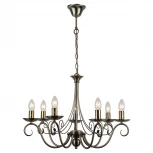 Подвесная люстра Lussole Lgo Roosevelt LSP-9942 (220V, на цепи, подсвечник, свеча, IP21)