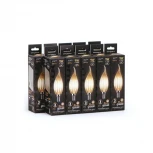 Лампочка светодиодная E14 9 Вт 680 lm 2700K теплое желтое свечение Gauss Filament 104801109