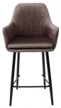 Полубарный стул Роден Blitz 06 Молочный шоколад, велюр (H=65cm)