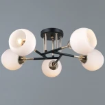 Потолочная люстра на штанге ILLUMICO IL0689-5CSQ-24 BK FGD LIBRA