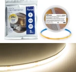 Светодиодная LED лента Feron LS530 48263 320SMD(2110)/м 8Вт/м 24V 5000*8*1.8мм 3000К