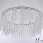 Подвесная люстра светодиодная APL LED Sicilia SH02.93.D.Ni.4000 (220V, хрусталь, на тросе)