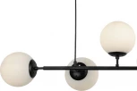 Подвесной светильник Ирда 07622-6,19-01 черный/белый E27 6*40w (220V, на тросе, шарики, молекулы)