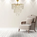 Подвесная люстра Arti Lampadari Napoli E 1.5.46.501 G (220V, хрусталь)