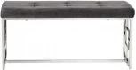 Банкетка Garda Decor 47ED-BEN005-GR (Хром/Серый)