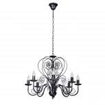 Подвесная люстра Vitaluce V1179/8 (220V, ковка, на цепи, свеча)