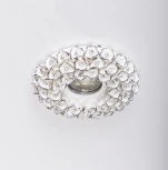 Встраиваемый точечный светильник Abrasax 014-WHS (220V, цветы, круглые)