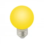 Лампочка светодиодная шар желтая E27 3W Volpe LED-G60-3W/YELLOW/E27/FR/С