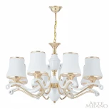 Подвесная люстра Arte Milano Florentia-3987 303987/8 Wh/Gd (220V, на цепи)