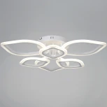 Потолочная люстра светодиодная на штанге с пультом регулировкой яркости и цветовой температуры Reluce 02303-0.3-3+3 WH