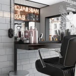 Переключатель / выключатель одноклавишный Vintage (черный матовый/хром) Werkel W5812051 (a055914)