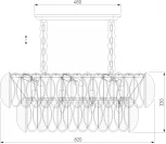 Подвесная люстра Wi-Fi Bogate's Callas 365/10 (220V, управление смартфоном, голосовое управление, умный дом - Minimir Home, Алиса, Маруся, Салют, на цепи)