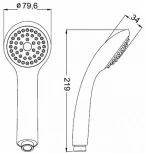 Душевая лейка IDDIS A11011