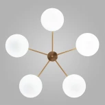 Потолочная люстра на штанге Eurosvet Like 30190/5 латунь (220V)