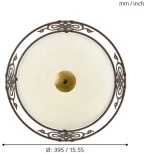 Настенно-потолочный светильник Eglo Mestre 86712