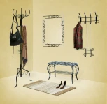 Вешалка Офис Грация 680 черный/черный Sheffilton 1613457002