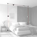 Трековый светильник 48V Denkirs Belty Spot DK5543-BK (LED)