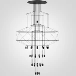 Подвесная люстра Wireflow Chandelier 0374 Suspension Lamp ImperiumLoft 40.1637-0 (75394-22) (220V, на тросе)