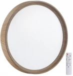 Настенно-потолочный светильник Woodi 7603/EL (регулировка яркости, LED, 220V, пульт управления, круглые, IP43)