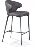 Стул полубарный Richard, замша серый Top Concept RICHARD 2000000000190