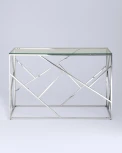 Консоль Stool Group АРТ ДЕКО 120х40 серебро УТ000000892