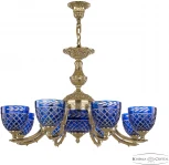 Подвесная люстра Bohemia Verona 72211P/8/210 G P1 U Clear-Blue/H-1J