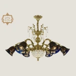Подвесная люстра Art Classic 31.42 31.42.6.NV215IV.170GL.G.Sp.Amber.Blue.1B