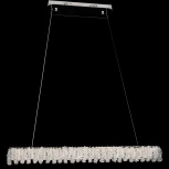 Подвесная люстра светодиодная с регулировкой цветовой температуры Reluce 08058-0.4-72W CR (220V, хрусталь, на тросе)
