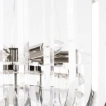 Подвесная люстра Loft It Dakota 10300/600 Nickel (220V, хрусталь, на тросе)