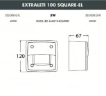 Встраиваемый светильник уличный Fumagalli Leti 3S3.000.000.LYG1L (220V, IP66)