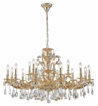 Подвесная большая люстра Dio D'Arte Soprano E 1.1.18.600 CG (220V, хрусталь, на цепи, подсвечник, свеча)