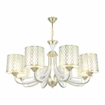 Подвесная люстра Arte Milano Florentia-3387 303387/8 Wh/Gd (220V, на цепи)