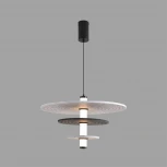 Подвесной светильник светодиодный Lumion Felta 8295/11AL черный/светло-серый/темно-серый, металл/фетр/акрил LED 11W 3000K 220V (на проводе, круглые)