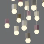 Подвесная люстра Mantra Galaxia 7701 (220V, подвески, на проводе, шарики, куб)