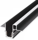 Шинопровод под гипсокартон магнитный Elektrostandard Slim Magnetic встраиваемый с местом под светодиодную ленту чёрный 2м 85132/00 (48V)
