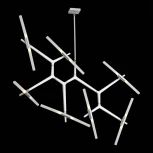 Подвесная люстра трансформер ST Luce Laconicita SL947.102.14 (220V, палочки, асимметрия)