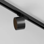 Трековый светильник однофазный, 12W 220V Maytoni Glare TR225-1-GX53-B (круглые)