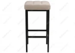 Барный стул Woodville Лофт ткань канди крем / черный матовый 432936