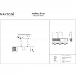 Подвесной светильник Maytoni Dune DIA005PL-06CH (220V, хрусталь, на тросе)