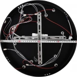 Потолочная люстра Natali Kovaltseva Olimp HIGH-TECH LED LAMPS 82020 BLACK (регулировка яркости, 220V, пульт управления, цветы)