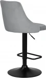 Стул барный DOBRIN JOSEPH BLACK (серый велюр (MJ9-75)) 5021_BlackBase-LM BLACK, цвет сиденья серый (MJ9-75), основания черный
