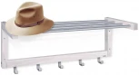 Вешалка Альберо SHT-WH4 беленый/алюм.мет Sheffilton 5166216001