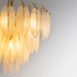 Подвесная люстра Arte Lamp Evie A4052LM-12SG (220V, на цепи, листья)