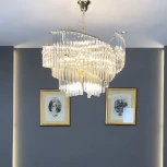 Подвесная люстра Waltz D100 ImperiumLoft Waltz01 (177868-26) (220V, хрусталь, на цепи)