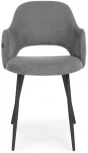 Стул Гутрид прошивка ромбы сзади серый / черный 464872 Woodville